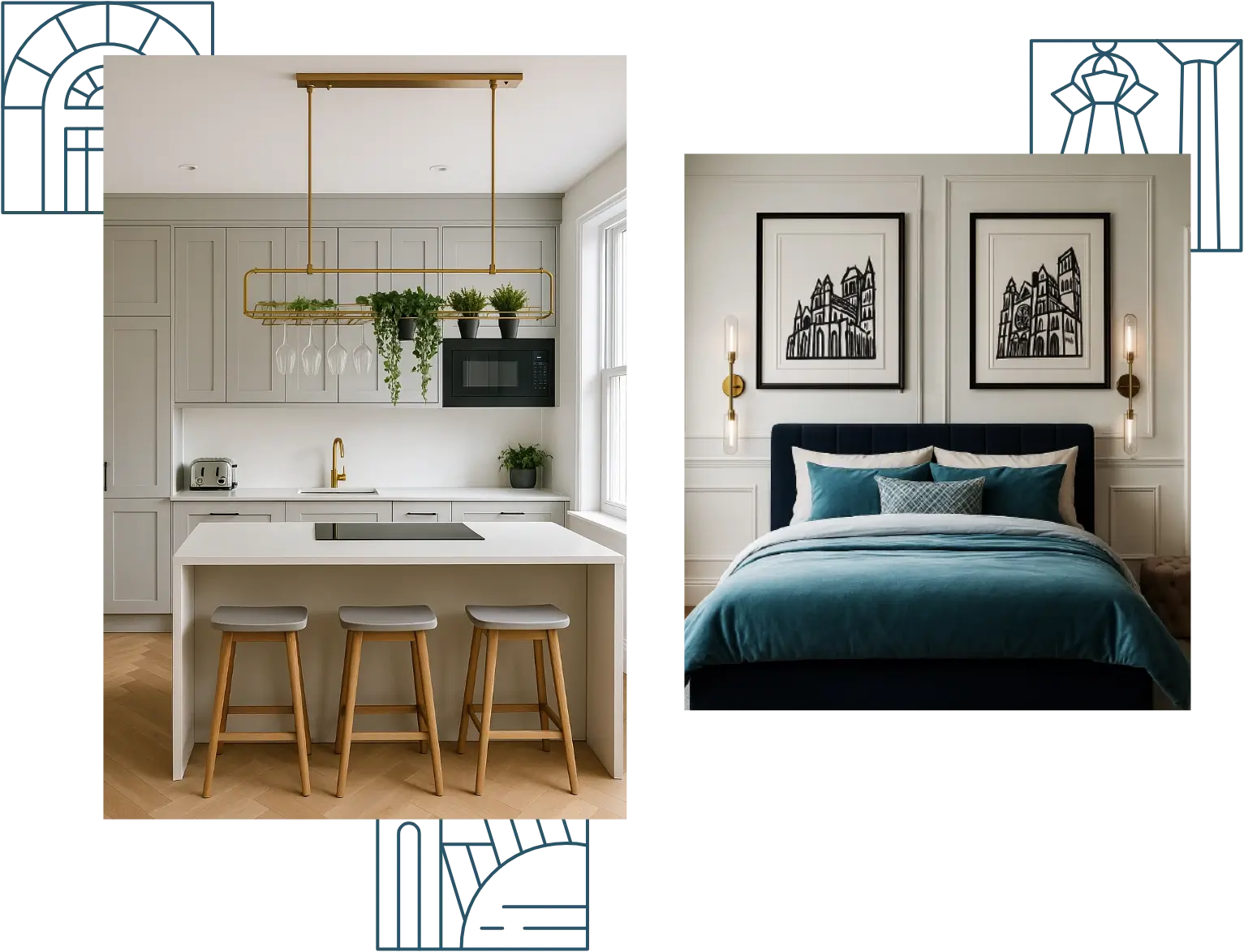 Group of images of our apartments